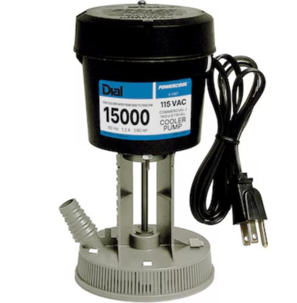 Dial UL15000LA Evaporative Cooler Pump 115V 15000 CFM Industrial Swamp Blue